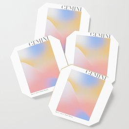Gemini Abstract Aura Coaster