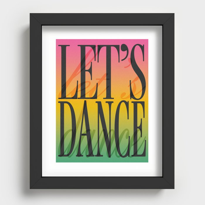 Let's Dance Recessed Framed Print