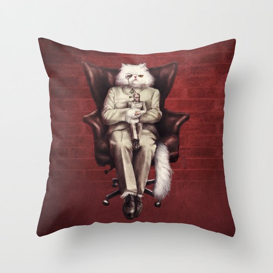 You Only Live Nine Times Throw Pillow