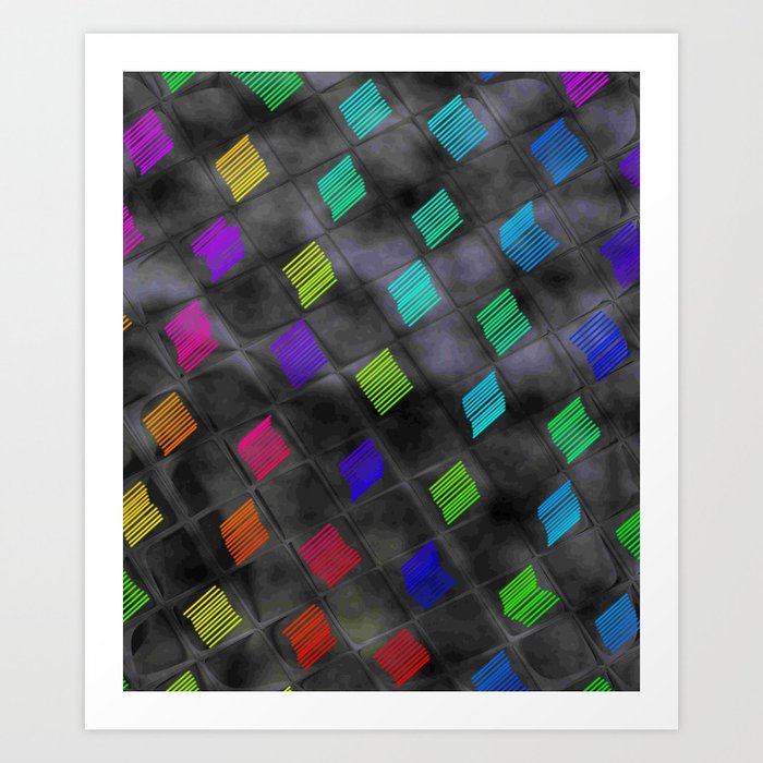 Square Color Art Print