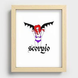 Scorpio Babe Recessed Framed Print