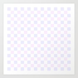Purple grid Art Print
