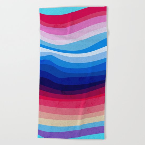 Melted Rainbow Beach Towel