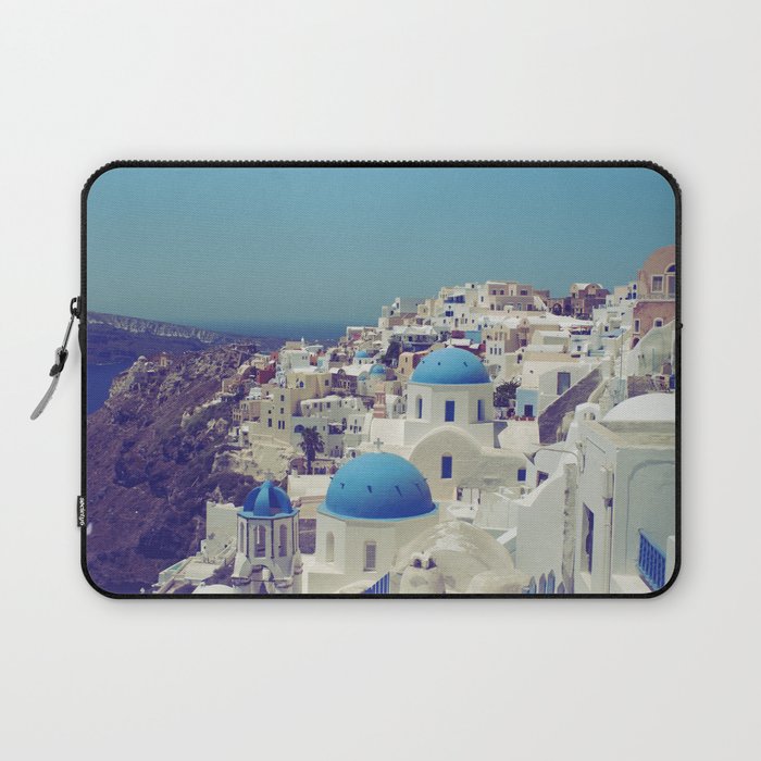 Blue Domes II, Oia, Santorini, Greece Laptop Sleeve