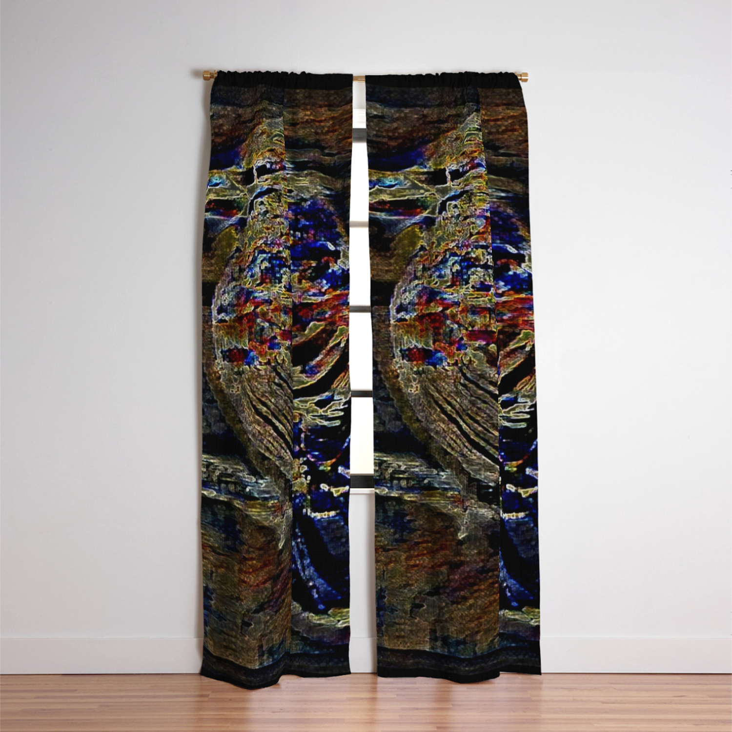 Bird Models House Finch 01 02 Blackout Curtain By