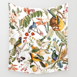Floral and Birds XXXII Wall Tapestry