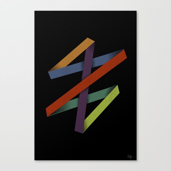 Folded Abstraction Canvas Print