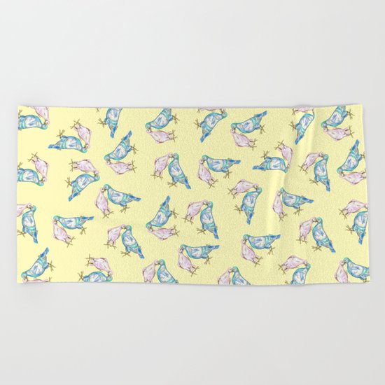 Love Birds Beach Towel