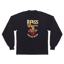 Bass Player Finger Bass Guitar Musician Long Sleeve T-shirt