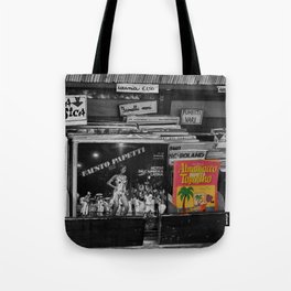 Italian Vintage Comic and Books Black and White & Color Photography Tote Bag