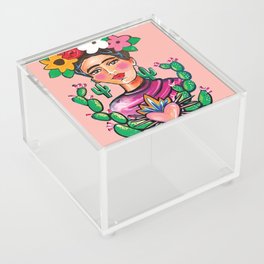 Mi Vida Frida Peach Acrylic Box
