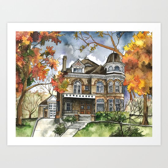 Victorian Autumn Art Print