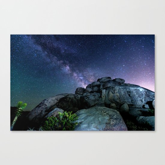 Milky Way Rock Canvas Print