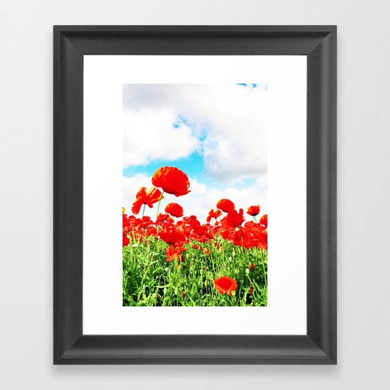 POPPY Framed Art Print
