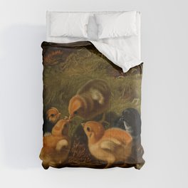 Baby Chicks Art Comforter