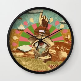 AFTERNOON PSYCHEDELIA Wall Clock