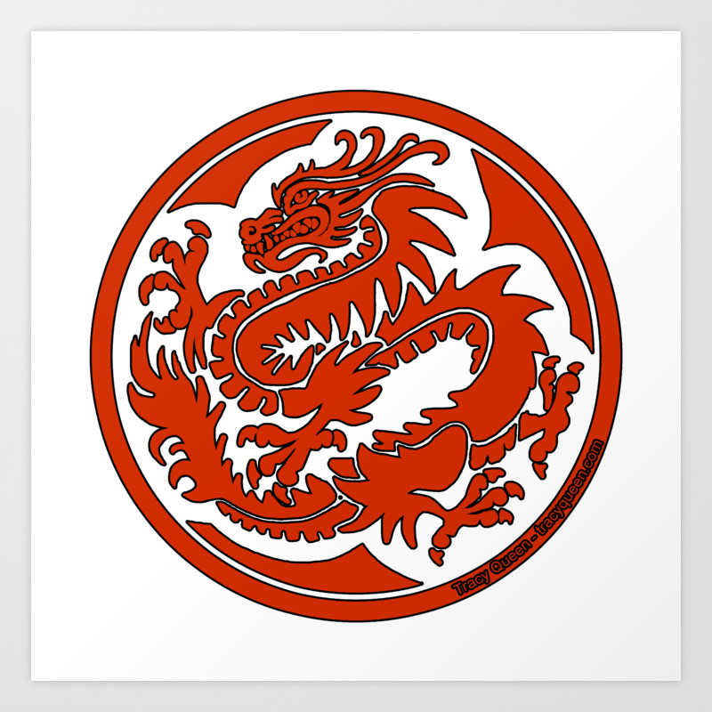 Tracy Queen Crest Of The Dragon Clan Art Print By Oneshipress Society6