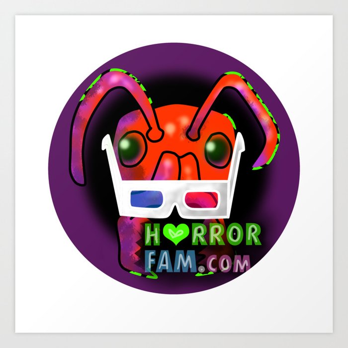 Zander HorrorFam.com Logo Art Print