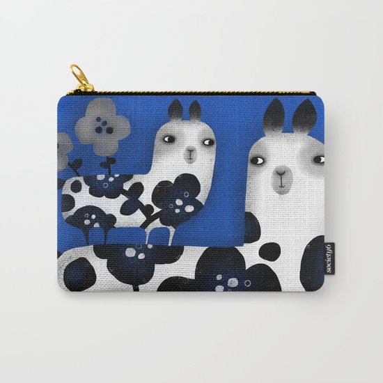FLOWERED FRIENDS Carry-All Pouch