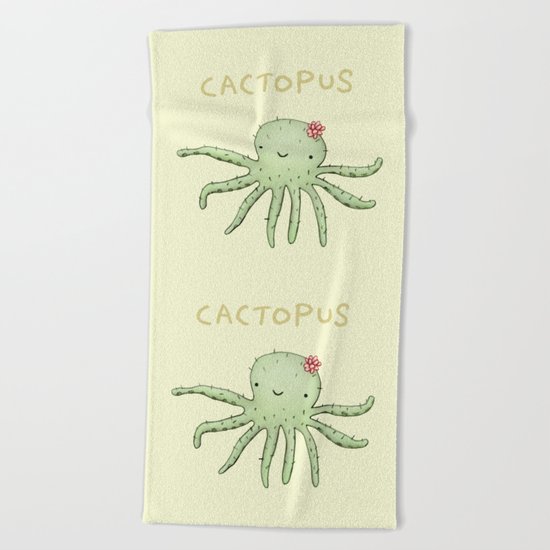 Cactopus Beach Towel