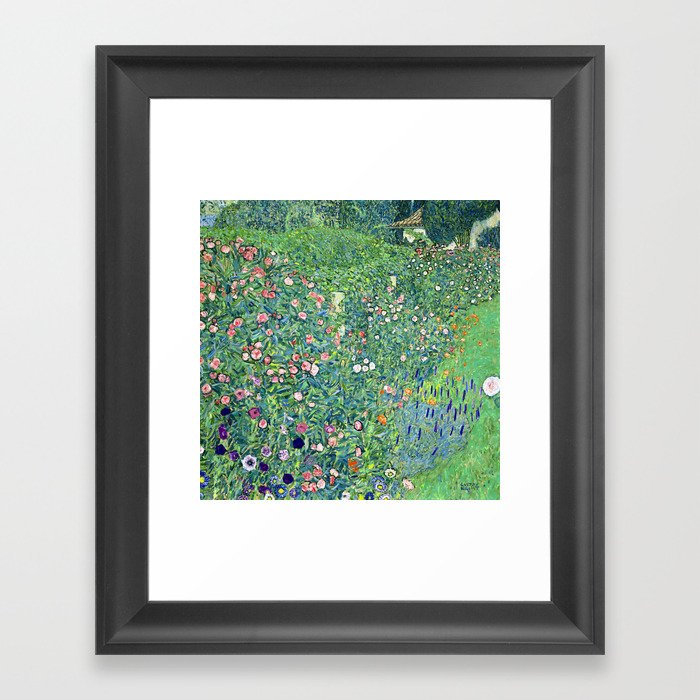 Gustav Klimt Italian Garden Framed Art Print