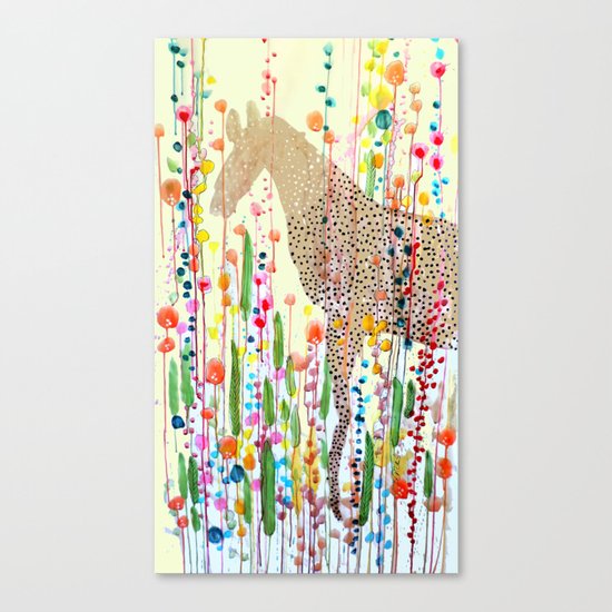 le bonheur est dans le pré Canvas Print
