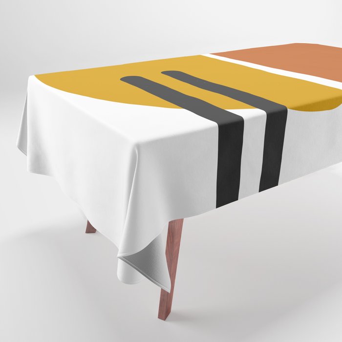 Abstract Shapes and Lines Tablecloth