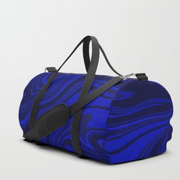Aquamarine blue liquid art Duffle Bag