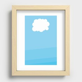 Elements - AIR - plain and simple Recessed Framed Print