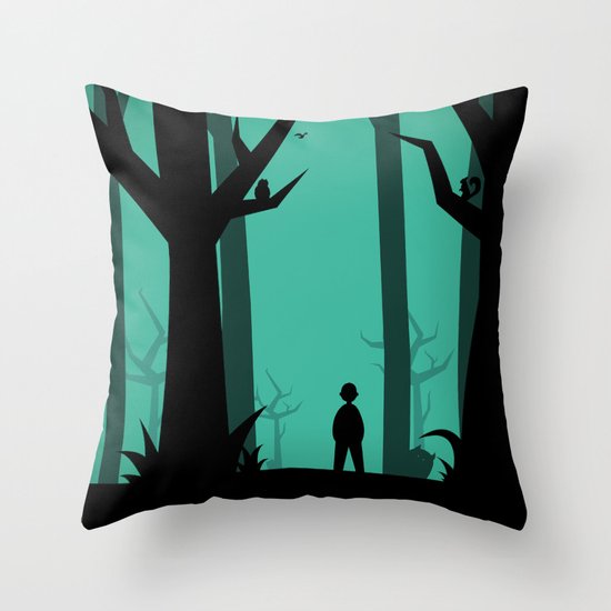 Lost In The Woods Throw Pillow