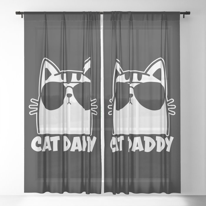 Cat Daddy Sheer Curtain