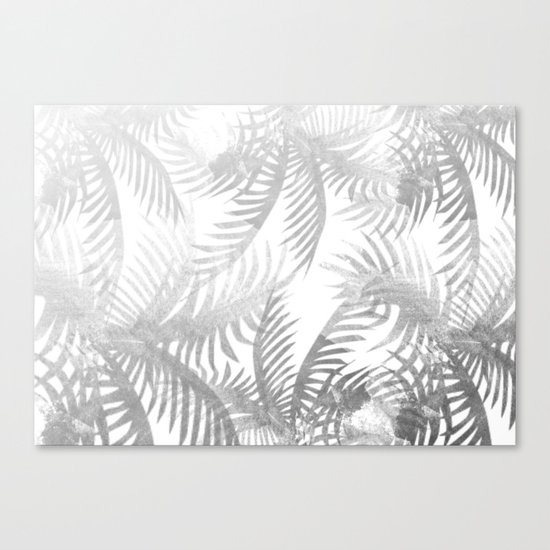 Jungle BW Canvas Print
