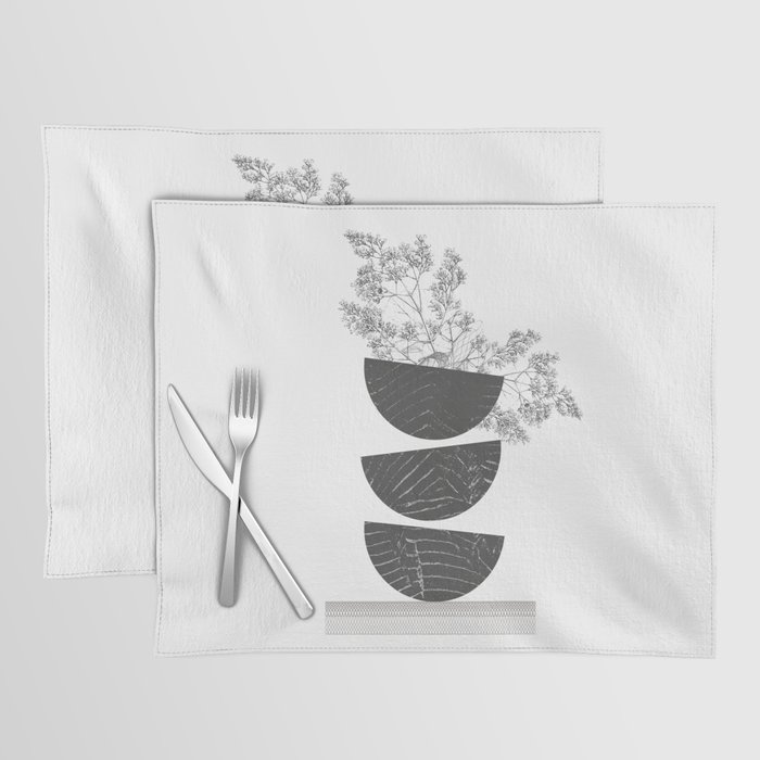 Vibration Minimalism MidCentury Modern Forms Placemat by ANUTU STUDIO DESIGN Society6