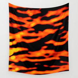 Red  waves abstract series no11 Wall Tapestry