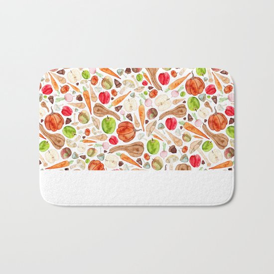 Fruit and Vegetables Bath Mat
