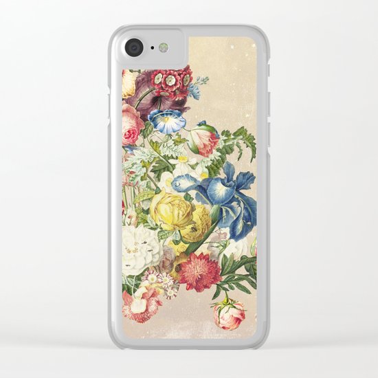 Floral tribute to Louis McNeice (Light) Clear iPhone Case