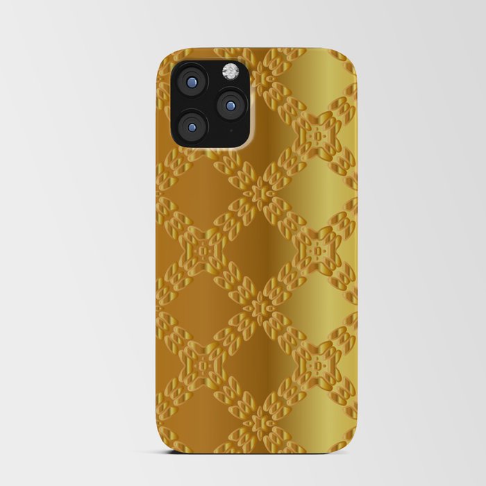 Gold metal texture background illustration. iPhone Card Case