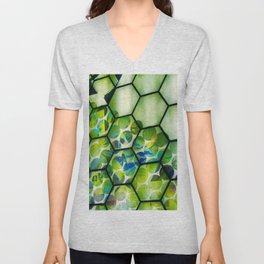 DNA on the Wall V Neck T Shirt