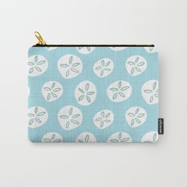 Sand Dollars Sea Urchin in Blue Carry-All Pouch