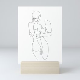 Couple Love Lines Mini Art Print