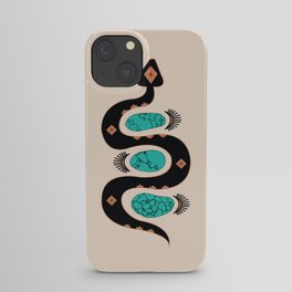Southwestern Slither in Black iPhone Case