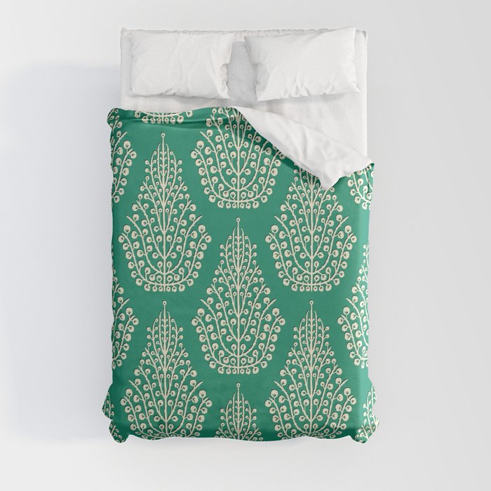 SPIRIT jade cream Duvet Cover