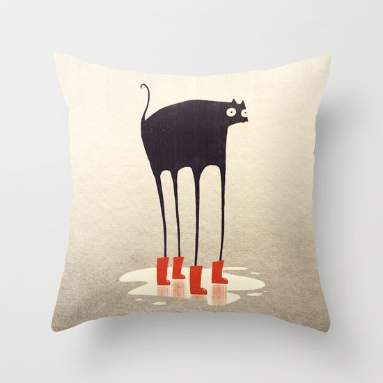 Wellies! Throw Pillow