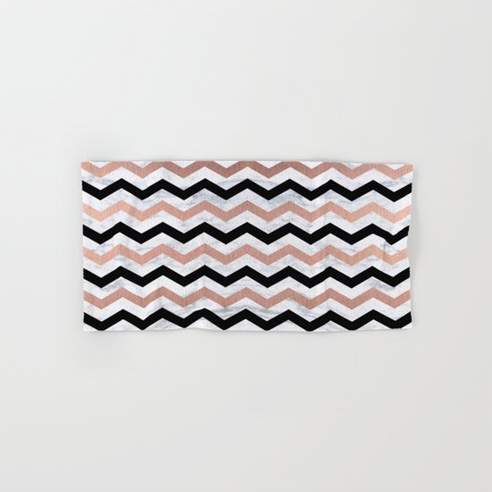 Luxury Trendy Chevron Hand & Bath Towel