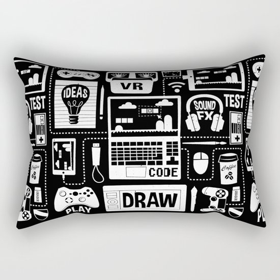 It's a Game Dev World Rectangular Pillow