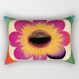 70s daisy flower  Rectangular Pillow