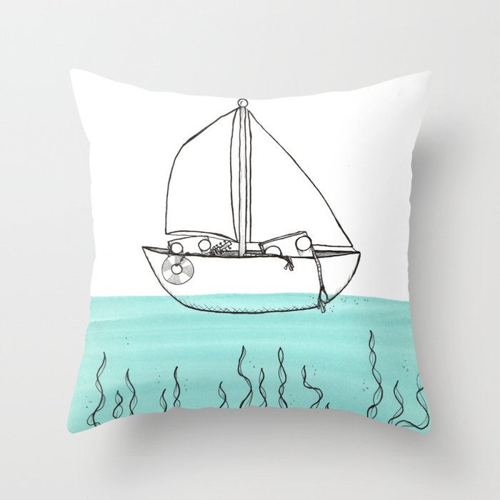 Sail + Sing Along Throw Pillow