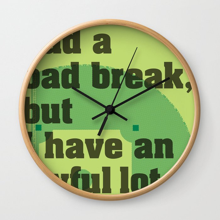 Bad Break Wall Clock
