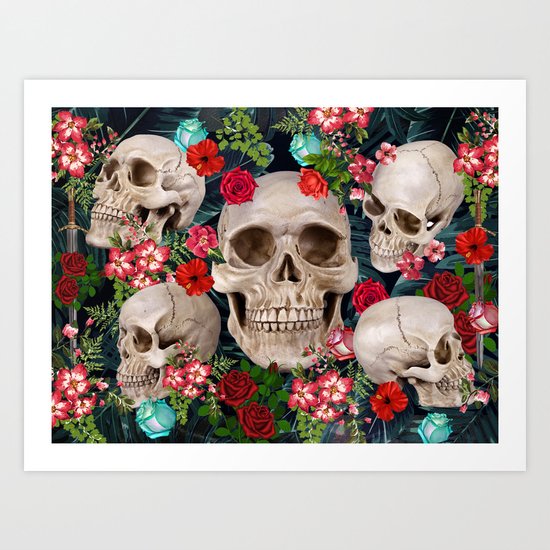 tropical scary Art Print