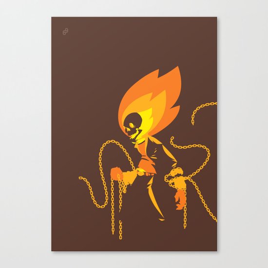 The Ghost Who Rides Canvas Print